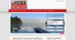 Desktop Screenshot of lakesinclair.com